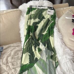 Beach Riot Tropical Leaf Asymmetrical Skirt